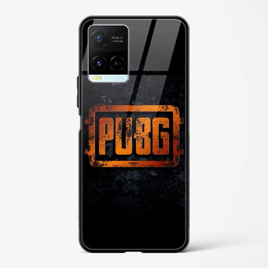 PUBG Printed Design Glass Mobile Back Case Compatible for Vivo Y33s TPU Shock - Resistant Soft Edge | 360° Protection - Mypcwala