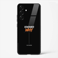 Remember Why Minimal Text Premium Glass Phone Cover for Samsung Galaxy S25 - DHARM IT PRIVATE LIMITED