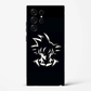 Saiyan Shadow Anime Warrior Premium Glass Phone Cover for Samsung Galaxy S22 Ultra - DHARM IT PRIVATE LIMITED