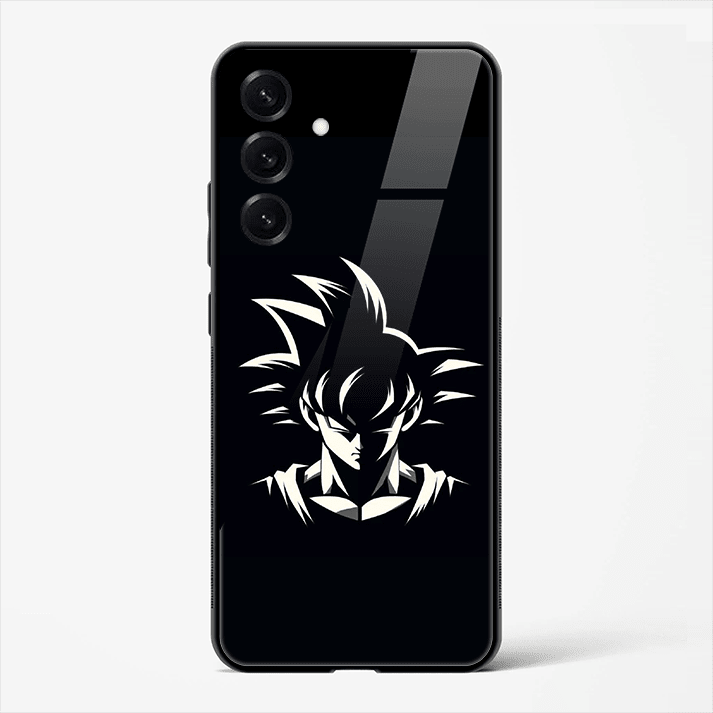 Saiyan Shadow Anime Warrior Premium Glass Phone Cover for Samsung Galaxy S25 - DHARM IT PRIVATE LIMITED