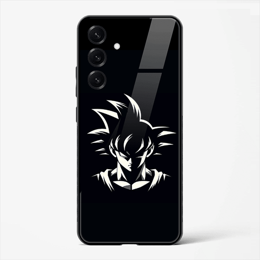 Saiyan Shadow Anime Warrior Premium Glass Phone Cover for Samsung Galaxy S25 - DHARM IT PRIVATE LIMITED