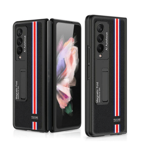 Samsung Galaxy Z Fold 4 Genuine Leather Case with Kickstand | Premium Protective Cover by mypcwala - Mypcwala