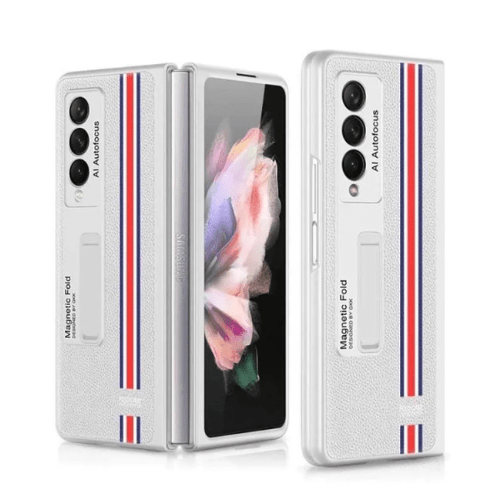 Samsung Galaxy Z Fold 4 Genuine Leather Case with Kickstand | Premium Protective Cover by mypcwala - Mypcwala