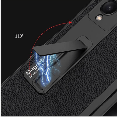 Samsung Galaxy Z Fold 4 Genuine Leather Case with Kickstand | Premium Protective Cover by mypcwala - Mypcwala