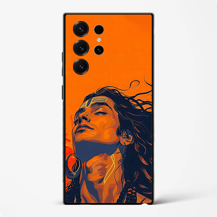 Shiva Trance Premium Glass Phone Cover for Samsung Galaxy S22 Ultra - DHARM IT PRIVATE LIMITED
