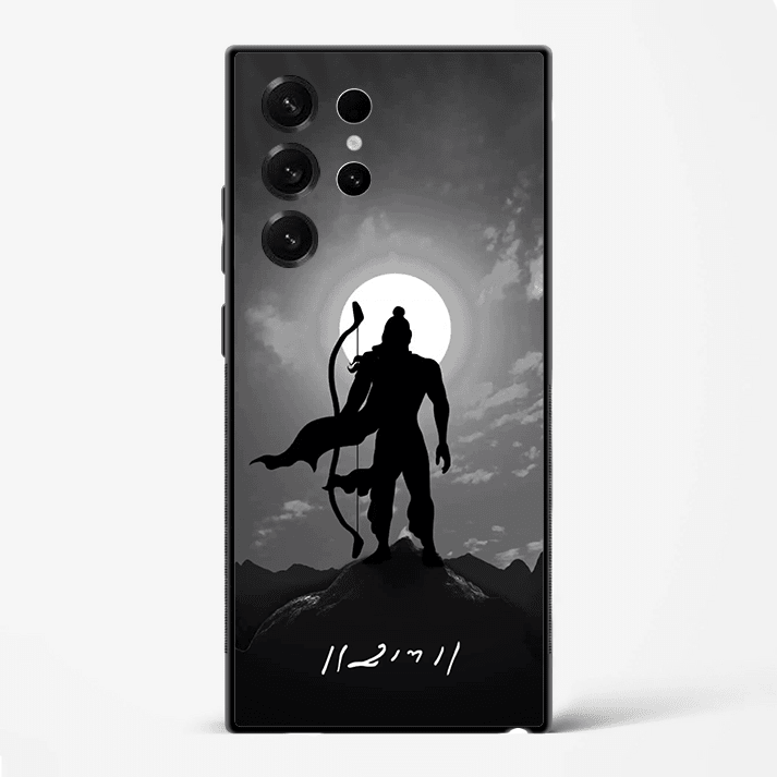 Shree Ram Divine Blessing Premium Glass Phone Cover for Samsung Galaxy S22 Ultra - DHARM IT PRIVATE LIMITED