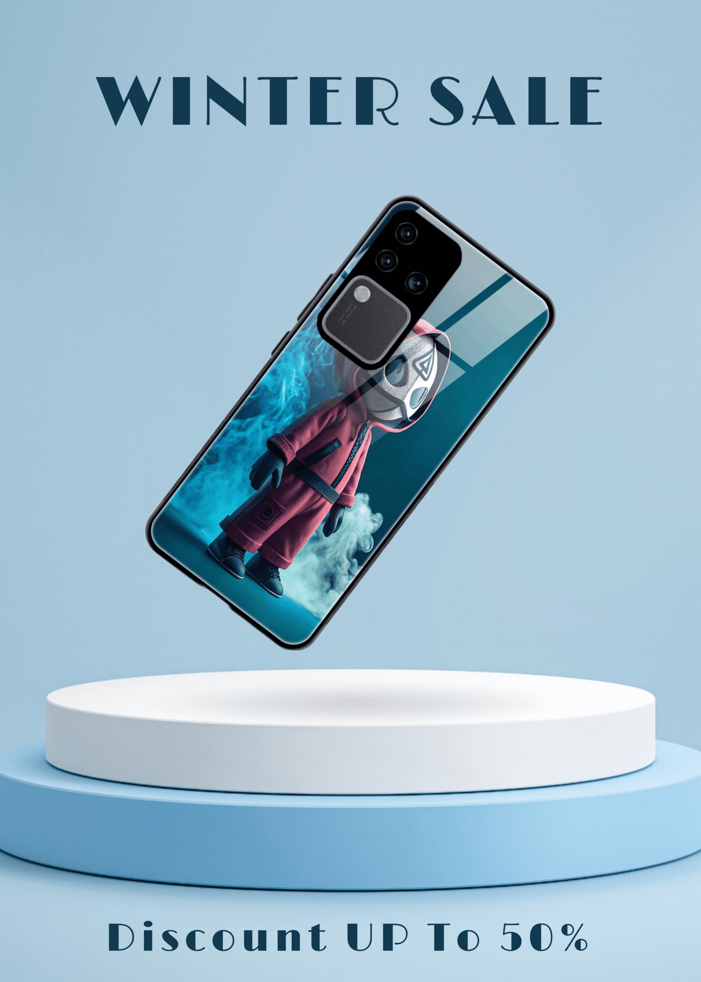 Squid Game Design Printed Hard Back Cover Compatible with Vivo V30 Pro 5G Attractive and Uniquely Crafted Smartphone Case - Mypcwala