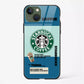 Starbucks Inspired Glass Back Case for iPhone 15 | Coffee Lover Design Cover | My PC Wala - DHARM IT PRIVATE LIMITED