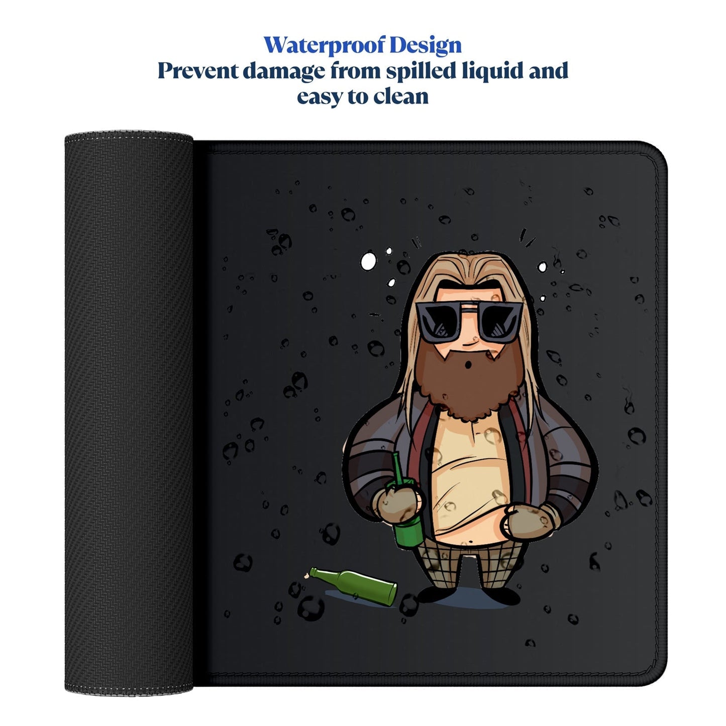 Still Worthy Stitched Desk Mat | Large Gaming & Office Mouse Pad | Non - Slip Rubber Base | Extended Desk Mat for Keyboard & Laptop - Mypcwala