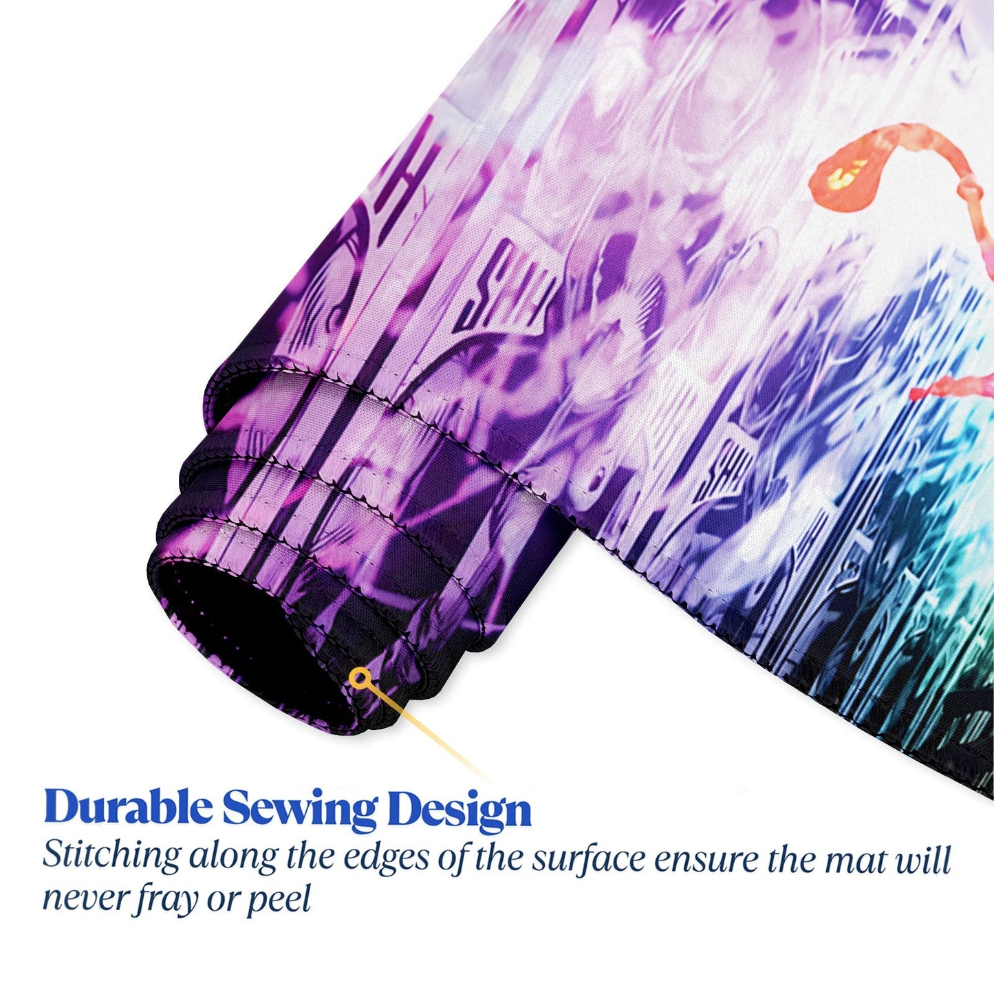 Street Art Graffiti Stitched Desk Mat | Large Gaming & Office Mouse Pad | Non - Slip Rubber Base | Extended Desk Mat for Keyboard & Laptop - Mypcwala