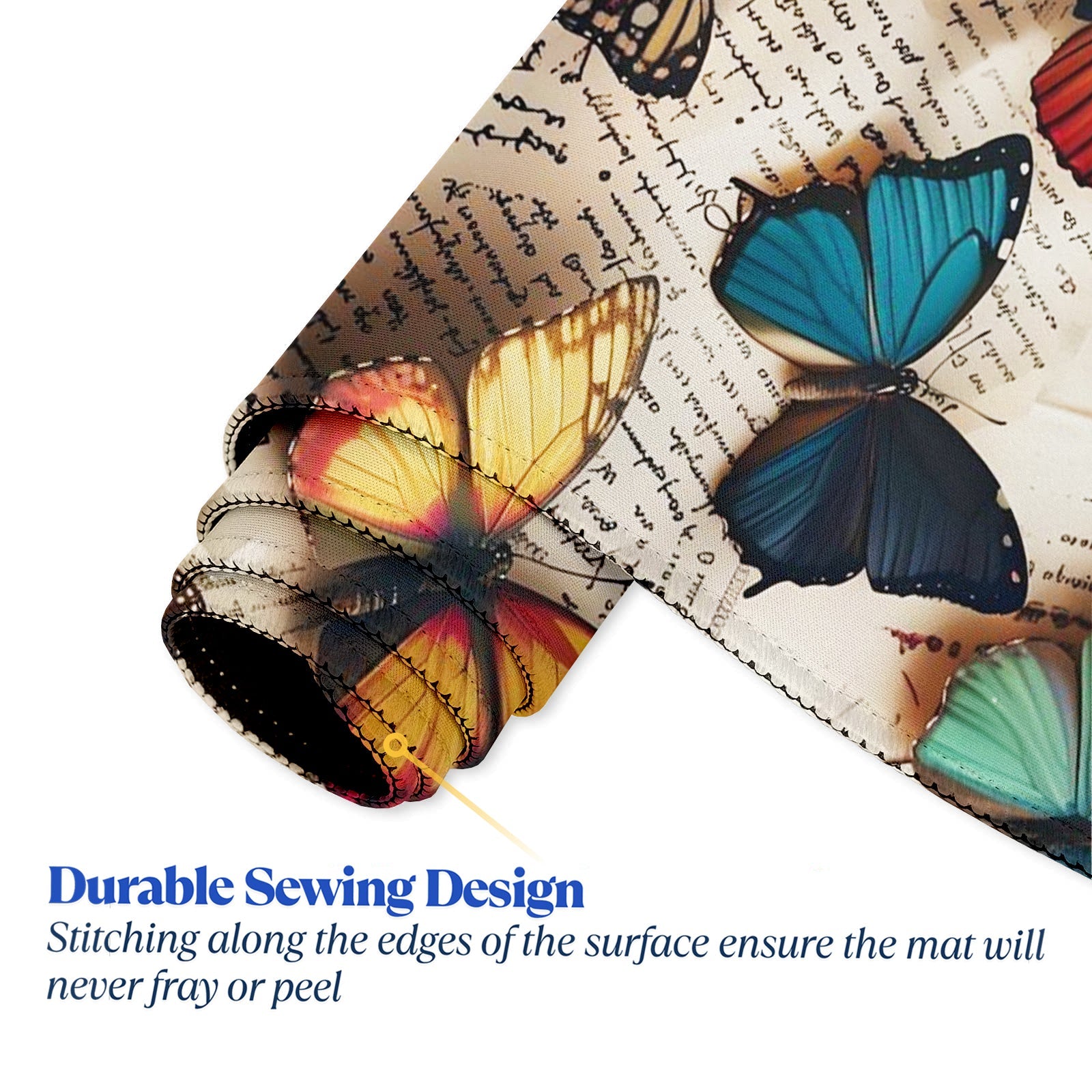 Strich Butterfly Dreams Mouse Pad – Large Extended Desk Mat for Gaming & Office (L, XL, XXL) - Mypcwala