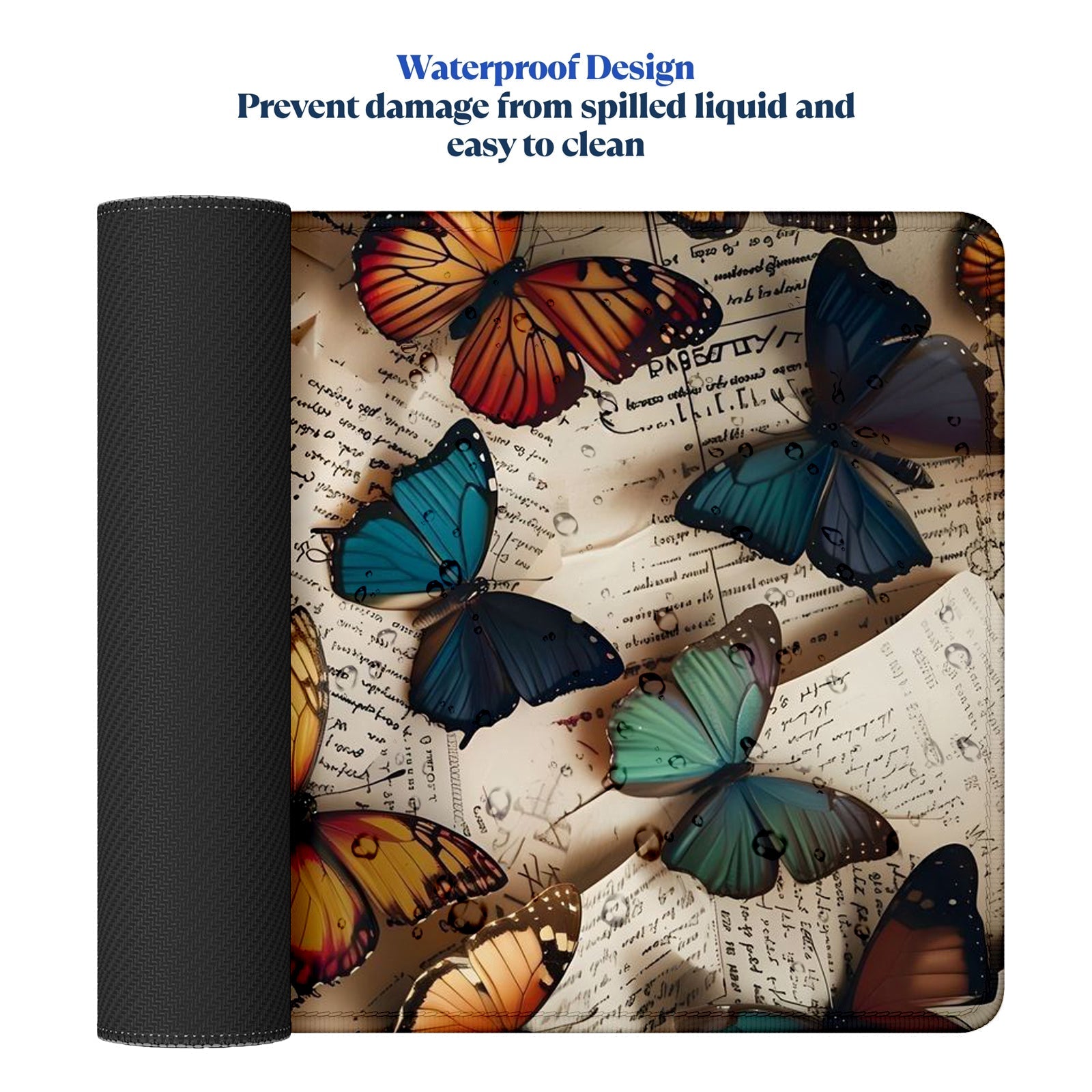 Strich Butterfly Dreams Mouse Pad – Large Extended Desk Mat for Gaming & Office (L, XL, XXL) - Mypcwala