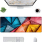 Strich Colorful Geometric Art Mouse Pad – Extended Desk Mat for Gaming & Office (L, XL, XXL) - Mypcwala