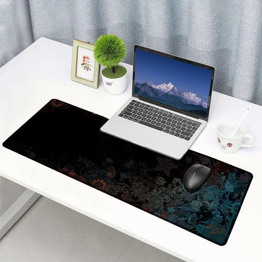 Strich Elegant Floral Pattern Mouse Pad – Large Desk Mat for Gaming & Office (L, XL, XXL) - Mypcwala