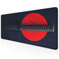 Strich Samurai Katana Mouse Pad – Extended Gaming Desk Mat with Japanese Sun Design (L, XL, XXL) - Mypcwala