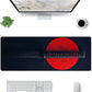 Strich Samurai Katana Mouse Pad – Extended Gaming Desk Mat with Japanese Sun Design (L, XL, XXL) - Mypcwala