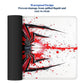 Strich Venom - Inspired Spider Symbol Gaming Mouse Pad – Red & Black Splash Art Extended Desk Mat (L, XL, XXL) - Mypcwala