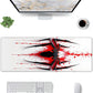 Strich Venom - Inspired Spider Symbol Gaming Mouse Pad – Red & Black Splash Art Extended Desk Mat (L, XL, XXL) - Mypcwala
