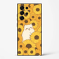 Sunflower Cat Cute Aesthetic Premium Glass Phone Cover for Samsung Galaxy S22 Ultra - DHARM IT PRIVATE LIMITED