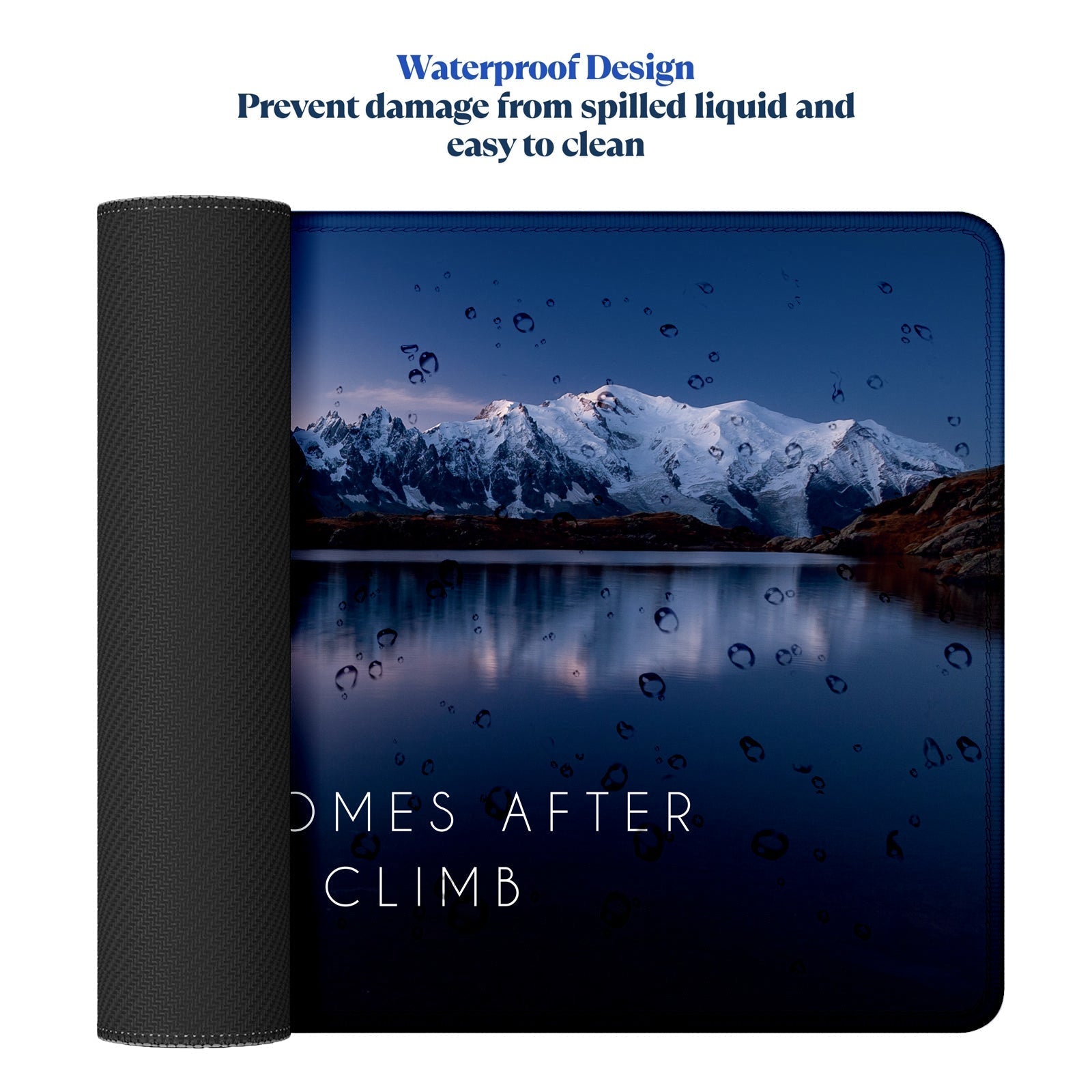 The Best View – Mountain Landscape Stitched Desk Mat | Large Gaming & Office Mouse Pad | Non - Slip Rubber Base | Extended Desk Mat for Laptop & Keyboard - Mypcwala