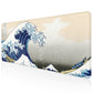 The Great Wave Stitched Desk Mat | Japanese Art Mouse Pad | Large Gaming & Office Desk Mat | Non - Slip Rubber Base | Extended Mat for Keyboard & Laptop - Mypcwala