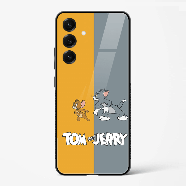 Tom & Jerry Duo Premium Glass Phone Cover for Samsung Galaxy S25 - DHARM IT PRIVATE LIMITED