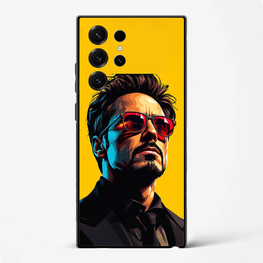 Tony Stark Premium Glass Phone Cover for Samsung Galaxy S22 Ultra - DHARM IT PRIVATE LIMITED