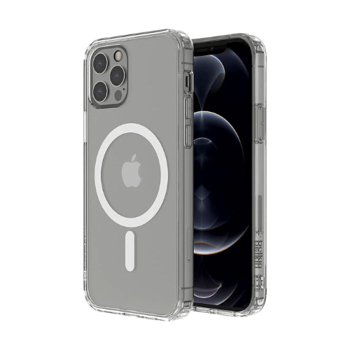 TPU Magnetic Protective Clear Case for iPhone 15 Pro, Lightweight Design, MagSafe Compatible, Anti - Microbial Coating (Reduces Bacteria by 99%), Screen - Down Protection - Mypcwala