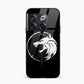 Trending Printed Tempered Glass Back Cover Compatible with OnePlus 10T - Animal Sketch Design Glass Case - Mypcwala