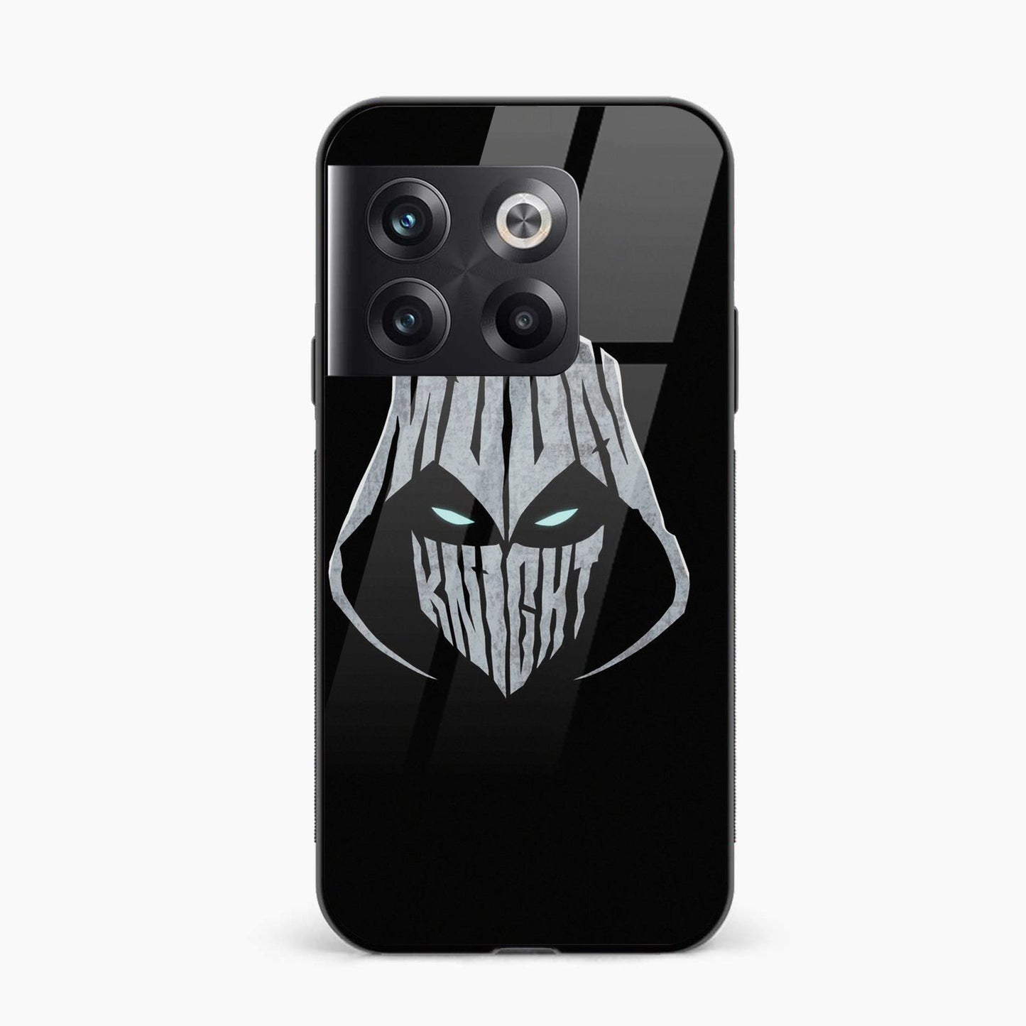 Trending Printed Tempered Glass Back Cover Compatible with OnePlus 10T - Man With Mask Sketch Design Glass Case - Mypcwala