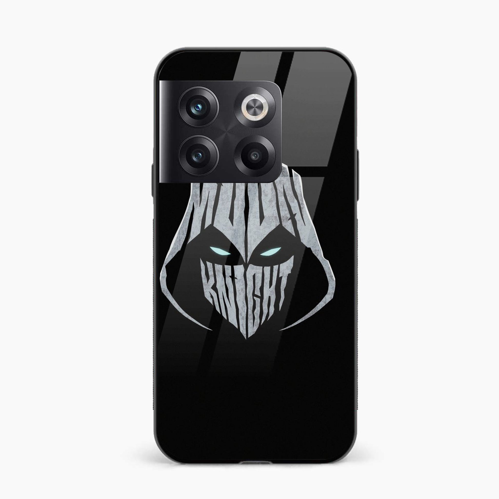 Trending Printed Tempered Glass Back Cover Compatible with OnePlus 10T - Man With Mask Sketch Design Glass Case - Mypcwala