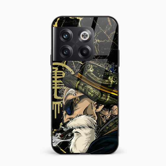 Trending Printed Tempered Glass Back Cover Compatible with OnePlus 10T - Smoking Man Painting Design Glass Case - Mypcwala