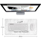 Trust The Process Stitched Desk Mat – Large Extended Mouse Pad – Minimalist Design, Non - Slip Rubber Base, Smooth Surface, Durable Edges – Office & Gaming Desk Accessory (Marble White) - Mypcwala