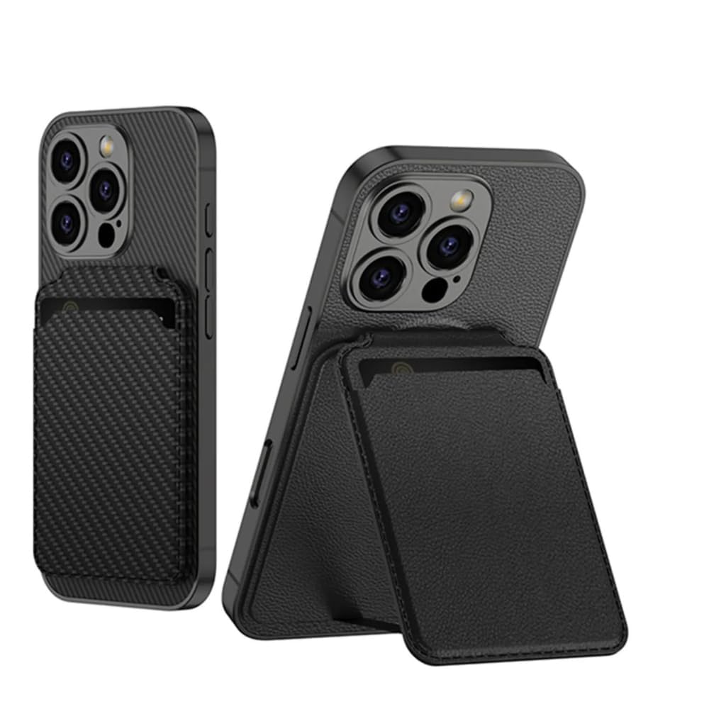 Ultra Hybrid Premium Case Magnetic Detachable 2 in 1 for iPhone 16 Pro Wallet Case with Card Holde,RFID Blocking Kickstand Credit Slots - Mypcwala