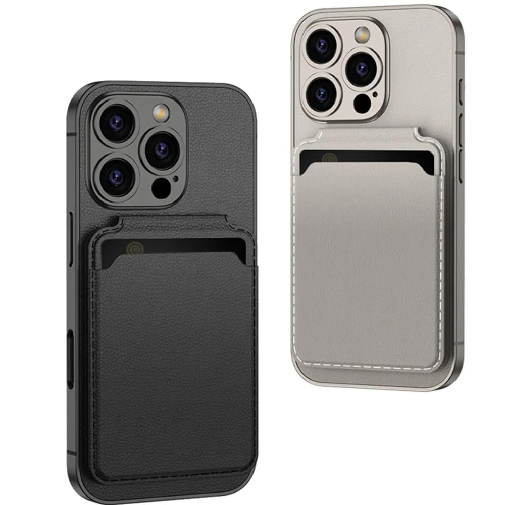 Ultra Hybrid Premium Case Magnetic Detachable 2 in 1 for iPhone 16 Pro Wallet Case with Card Holde,RFID Blocking Kickstand Credit Slots - Mypcwala